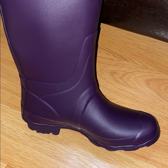 HUNTER FIELD BOOTS IN PURPLE - Picture 4 of 6